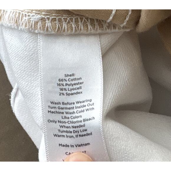 TALBOTS Modern Ankle Jeans Womens Size 4 White Stretch Denim Slim Fit Casual - Picture 5 of 6